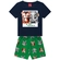Conjunto Kyly Masculino Bebê Camiseta "Amiguinhos" E Bermuda Moletom Estampado Algodão - 6826-AZUL MARINHO