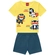Conjunto Kyly Masculino Infantil Camiseta Estampas Variadas e Bermuda Moletom 1/3 - 2311-AMARELO