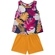 Conjunto Kyly Feminino Infantil Regata Estampas Variadas e Shorts Cotton 4/8 - 6766-AZUL PACÍFICO