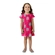 Vestido Manga Curta Kyly Infantil Doces Meia Malha Algodão 1/3 - 40064-ROSA