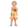 Vestido de Alcinhas Kyly Infantil Flores Em Algodão 4/8 - 200030-AMARELO
