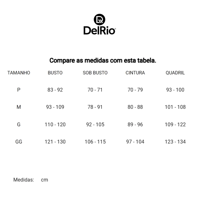 Tabela de Medidas