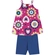 Conjunto Kyly Feminino Infantil Blusa de Alcinhas Estampas Variadas e Bermuda Ciclista 4/8 - 40064-ROSACHOQUE