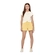 Conjunto Elian Beats Feminino Juvenil Blusa Cropped Canelada Com Shorts Moletinho - 2037-NATURAL