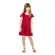 Vestido Manga Curta Elian Infantil Tule Corações 4/8 - 4580-VERMELHO