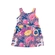 Vestido Regata Elian Infantil Estampado Em Meia Malha Algodão 1/3 - 4170-ROXO AURORA