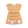Vestido Manga Curta Elian Infantil Listrado Em Cotton Leve 1/3 - 3093-AMARELO GELATO