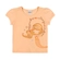 Blusa Manga Curta Elian Sereia Meia Malha Algodão 4/8 - 3094-LARANJA ICE