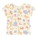 Blusa Manga Curta Elian Infantil Feminina Estampas Variadas Cotton Leve 1/3 - 2037-NATURAL