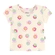 Blusa Manga Curta Elian Infantil Feminina Estampas Variadas Cotton Leve 1/3 - 2029-MARFIM