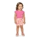 Conjunto Elian Feminino Infantil Manga Curta Fundo do Mar e Shorts Meia Malha 1/3 - 4123-ROSA ASTROMELIA