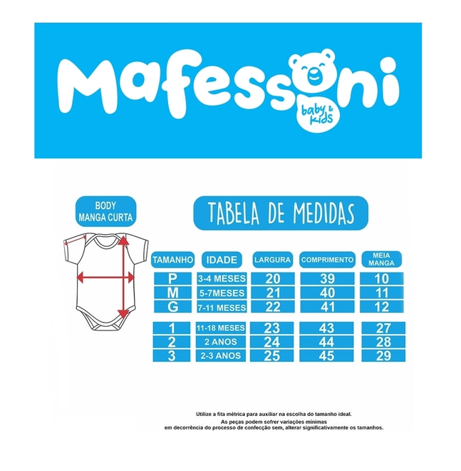 Tabela de Medidas