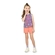 Conjunto Elian Feminino Infantil Regata Estampada E Shorts Moletom 4/8 - 4170-ROXO AURORA