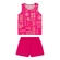 Conjunto Elian Feminino Infantil Regata Estampada E Shorts Moletom 4/8 - 4142-PINK