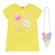 Vestido Manga Curta Com Bolsa Sorvetinho Kamylus Infantil Meia Malha Penteada 4/8 - AM0008-LIME