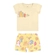 Conjunto Elian Feminino Infantil Blusa Estampa Variadas E Shorts Meia Malha 1/3 - 2029-MARFIM