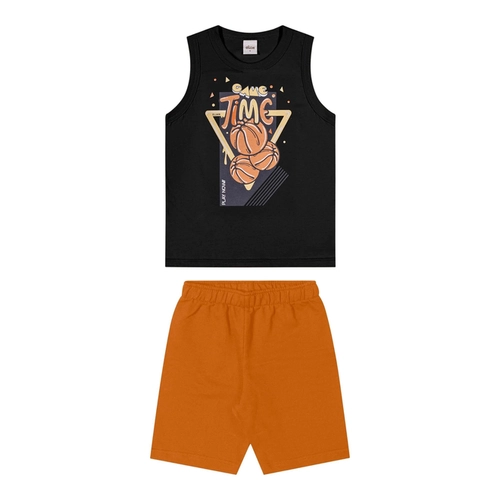 Conjunto Elian Masculino Juvenil Regata Jogos E Bermuda Moletom