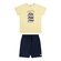 Conjunto Elian Masculino Juvenil Camiseta Skate e Bermuda Moletom - 2110-BEGE CREAM