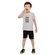 Conjunto Elian Masculino Juvenil Camiseta Skate e Bermuda Moletom - 7008-CINZA CLARO