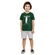 Conjunto Elian Masculino Juvenil Camiseta Surf e Bermuda Moletom - 5131-VERDE HUNTER