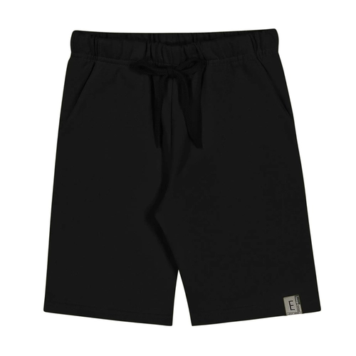 Bermuda Elian Masculina Juvenil Básica Com Bolsos Em Moletom