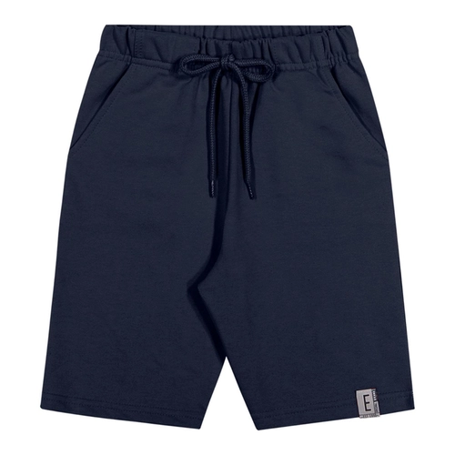 Bermuda Elian Masculina Juvenil Básica Com Bolsos Em Moletom