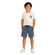 Bermuda Elian Masculina Juvenil Básica Com Bolsos Em Moletom - 6149-AZUL CHINA