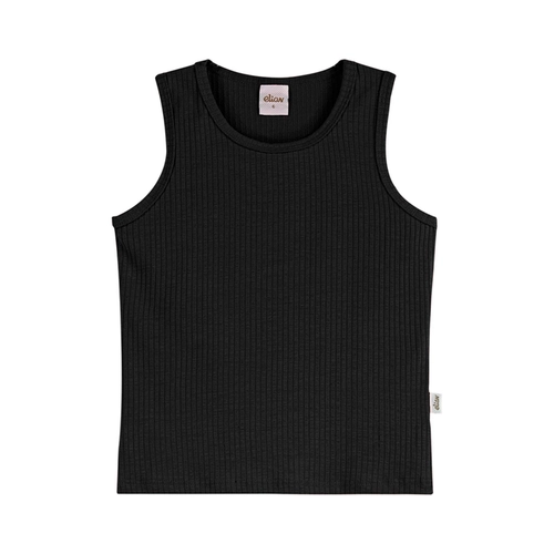 Blusa Regata Elian Feminina Infantil Básica Malha Canelada 4/8