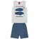 Conjunto Kyly Masculino Infantil Regata Estampas Variadas e Bermuda Moletom 4/8 - 600006-ANOITECER
