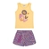Conjunto Elian Feminino Infantil Regata Estampas Variadas e Shorts Meia Malha Algodão 1/3 - 3093-AMARELO GELATO