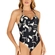 Maiô Fio Dental Banho de Mar Zero Barriga Estampado Com Bojo UV50+ - 1006-CALCARIO ABSTRATO
