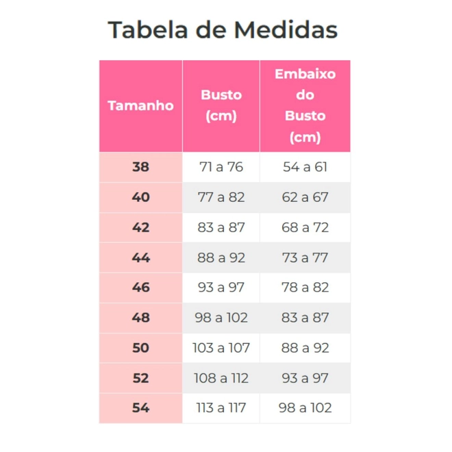 Tabela de Medidas