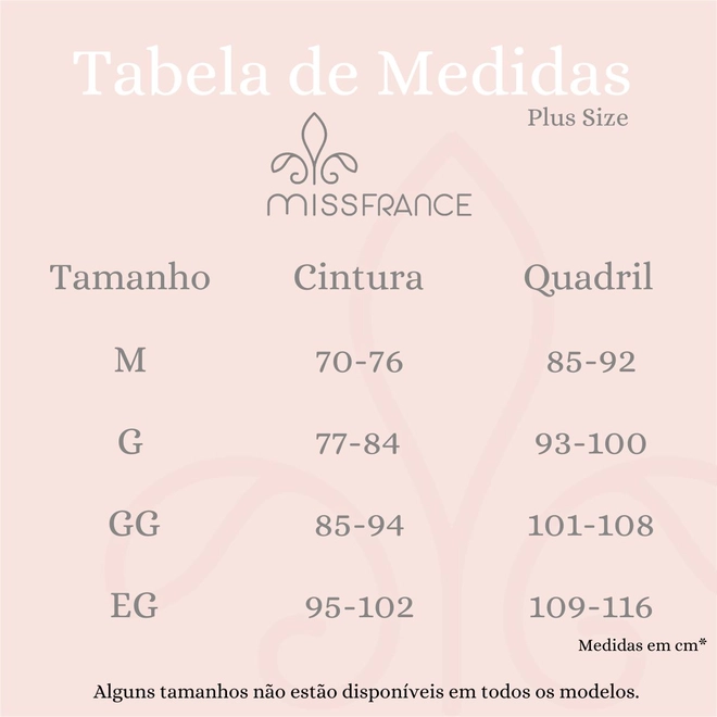 Tabela de Medidas