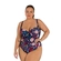 Maiô Plus Size Arsie Com Bojo Fixo Recorte Drapeado E Nó Frontal UV50+ - 537-EST GIARDINO