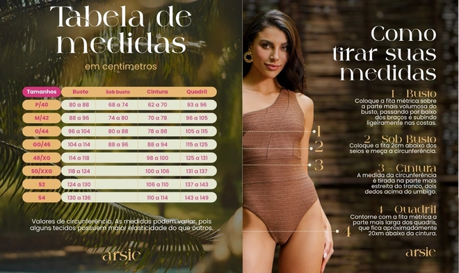 Tabela de Medidas
