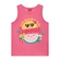 Blusa Regata Kyly Infantil Feminina Em Cotton 4/8 - 40054-ROSA CONFETTI