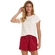 Pijama Manga Curta Cor Com Amor Feminino Adulto Corações Malha Comfort Algodão - OFF WHITE-OFF WHITE