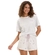 Pijama Manga Curta Cor Com Amor Feminino Adulto Barquinhos Malha Comfort Algodão - OFF WHITE-OFF WHITE