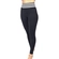 Calça Legging Fitness DelRio Adulto Canelada Sem Costura - 012-PRETO