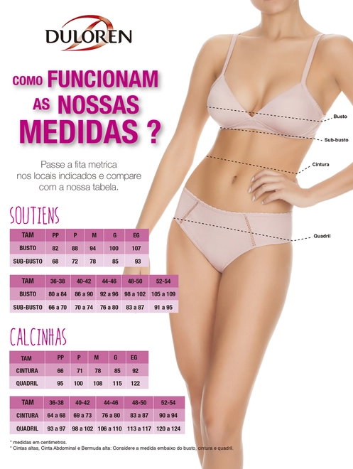 Tabela de Medidas