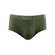 Cueca Slip Mash Canelada Com Abertura Viscose E Elastano - VD07-VERDE