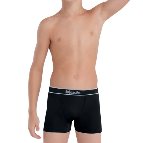 Cueca Boxer Mash Kids Infantil Cós Texturizado Em Microfibra Sem Costura