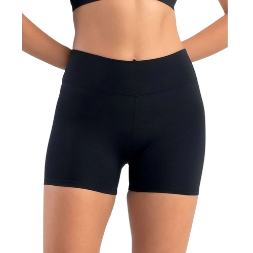 Shorts Curto Cintura Alta Fitness She Feminino Adulto Com Bolso Porta Celular