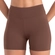 Shorts Curto Cintura Alta Fitness She Feminino Adulto Com Bolso Porta Celular - MR02-MARROM