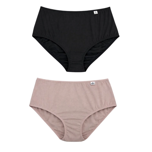 Kit 2 Calcinhas Cintura Alta DelRio Adulto 100% Algodão