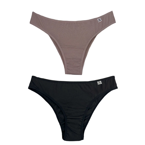 Kit 2 Calcinhas Biquíni DelRio Adulto 100% Algodão