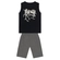 Conjunto Brandili Masculino Juvenil Regata Skate e Bermuda Moletom - 2874-PRETO