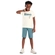 Conjunto Brandili Masculino Juvenil Camiseta Skate Puff e Bermuda Moletom - 0945-NATURAL