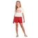 Conjunto Brandili Feminino Juvenil Blusa Cropped Havai Puff e Shorts Moletom - 0945-NATURAL