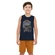 Conjunto Elian Masculino Juvenil Regata Radical e Bermuda Moletom - 6751-MARINHO